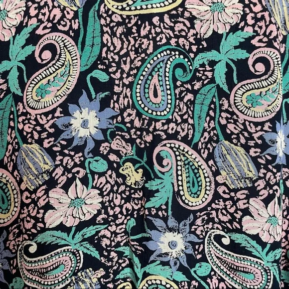 Double Breasted Retro Patterned Blouse - Picture 10 of 10